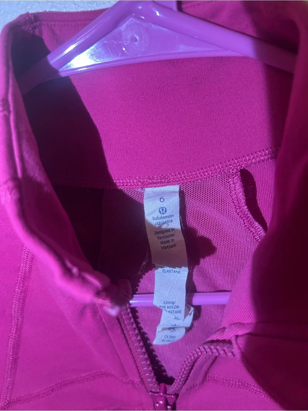 lululemon athletica Hot Pink Zip-Up Jacket